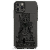 Queen of Wands Tarot Card - Transparent Slim TPU Phone Case for iPhone 11 Pro Max