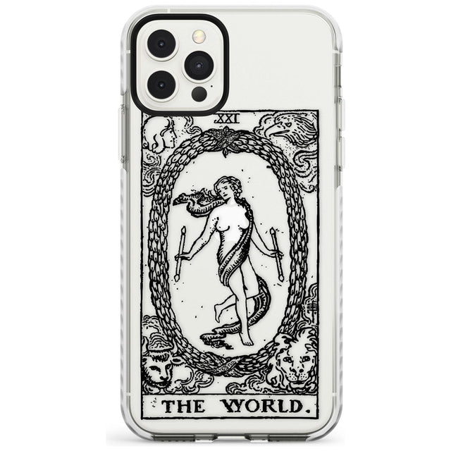 The World Tarot Card - Transparent Slim TPU Phone Case for iPhone 11 Pro Max