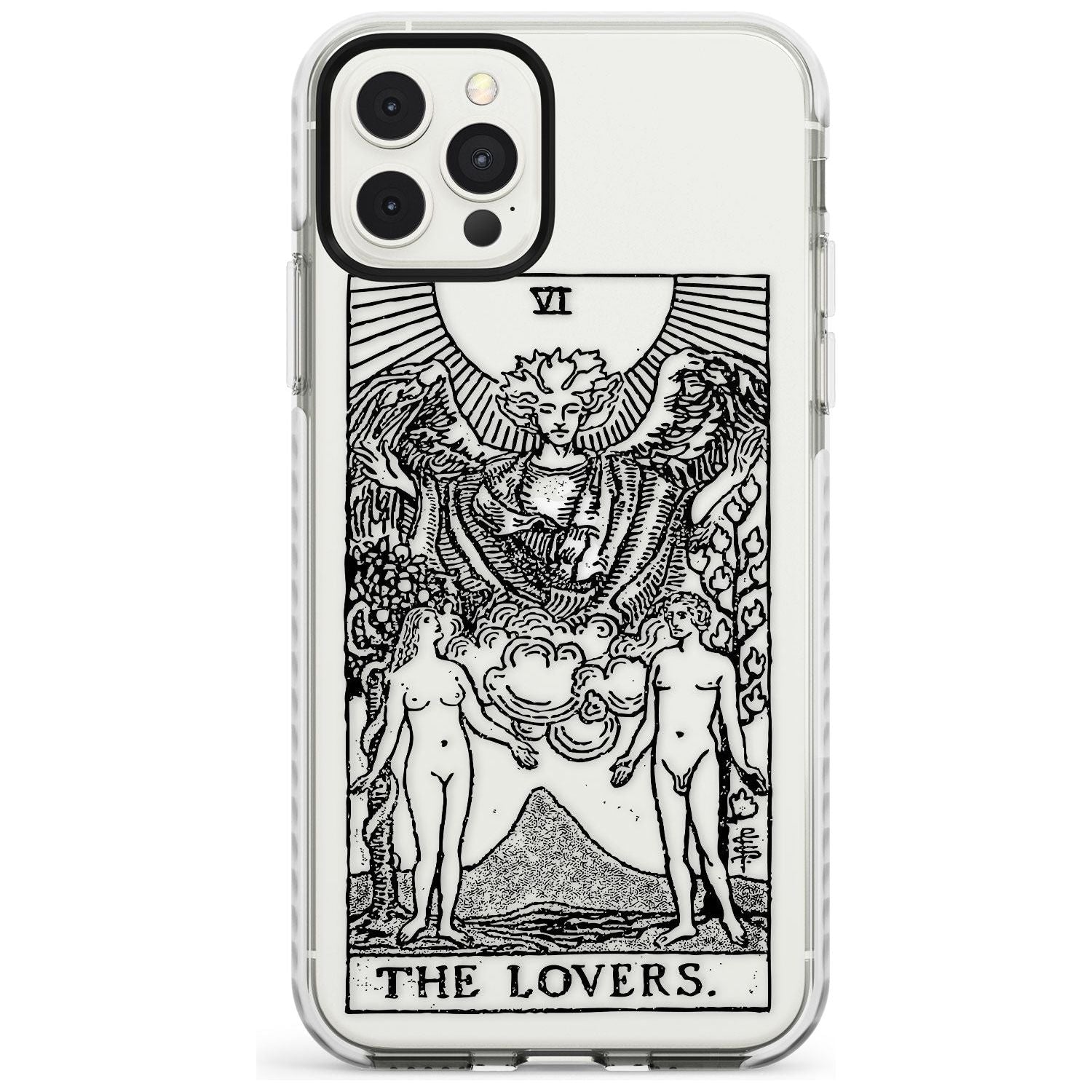 The Lovers Tarot Card - Transparent Slim TPU Phone Case for iPhone 11 Pro Max