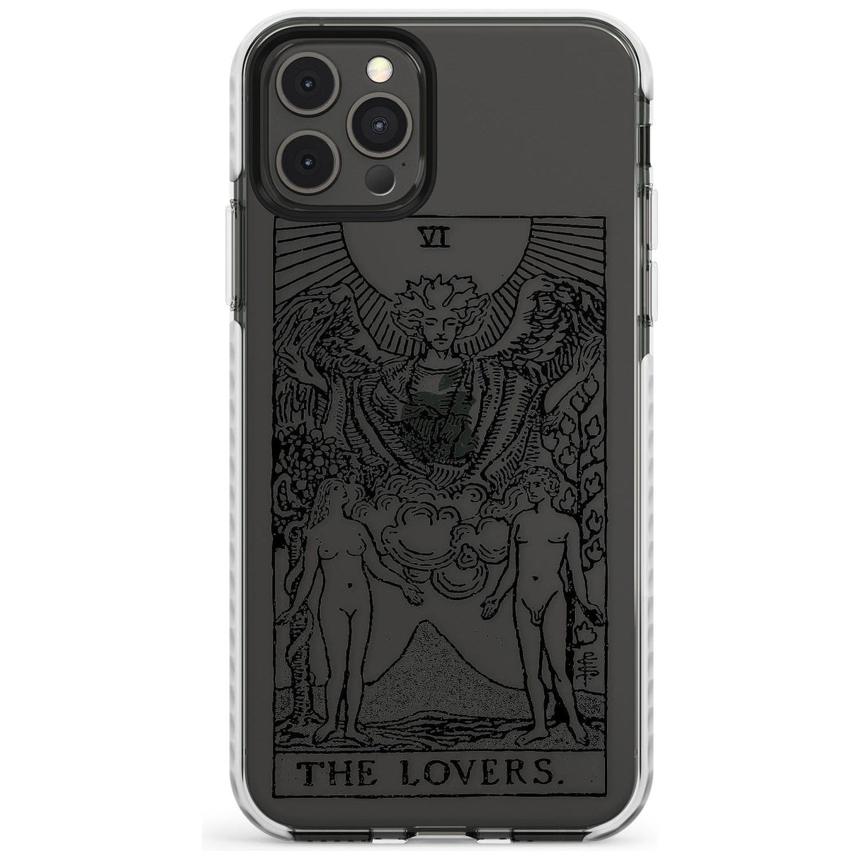 The Lovers Tarot Card - Transparent Slim TPU Phone Case for iPhone 11 Pro Max