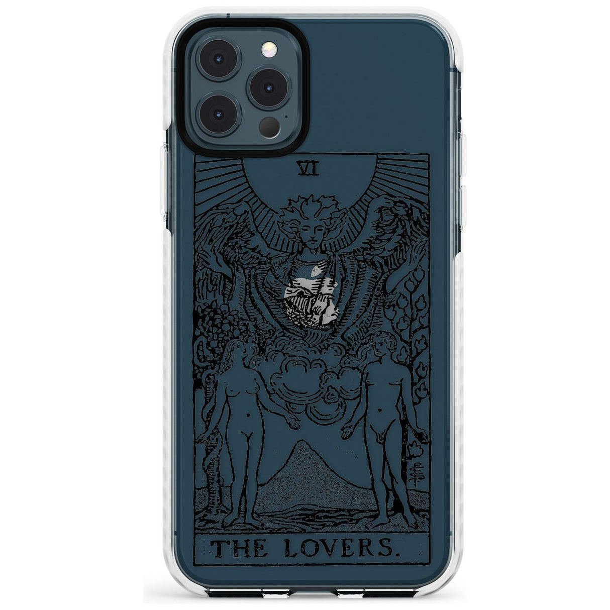 The Lovers Tarot Card - Transparent Slim TPU Phone Case for iPhone 11 Pro Max