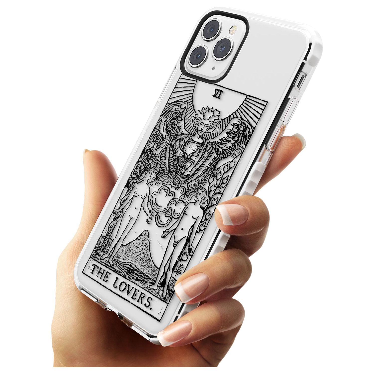 The Lovers Tarot Card - Transparent Slim TPU Phone Case for iPhone 11 Pro Max