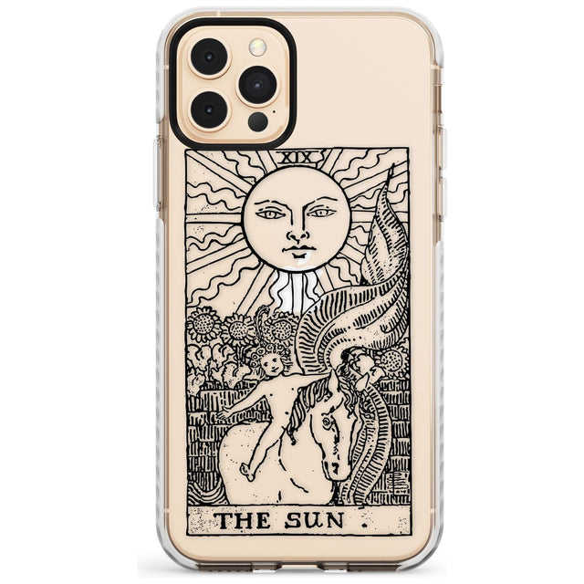 The Sun Tarot Card - Transparent Slim TPU Phone Case for iPhone 11 Pro Max