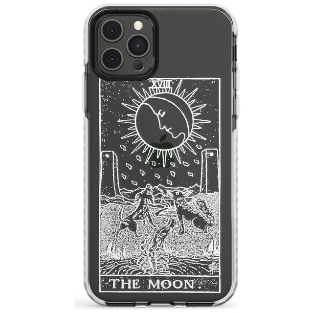 The Moon Tarot Card - White Transparent Slim TPU Phone Case for iPhone 11 Pro Max