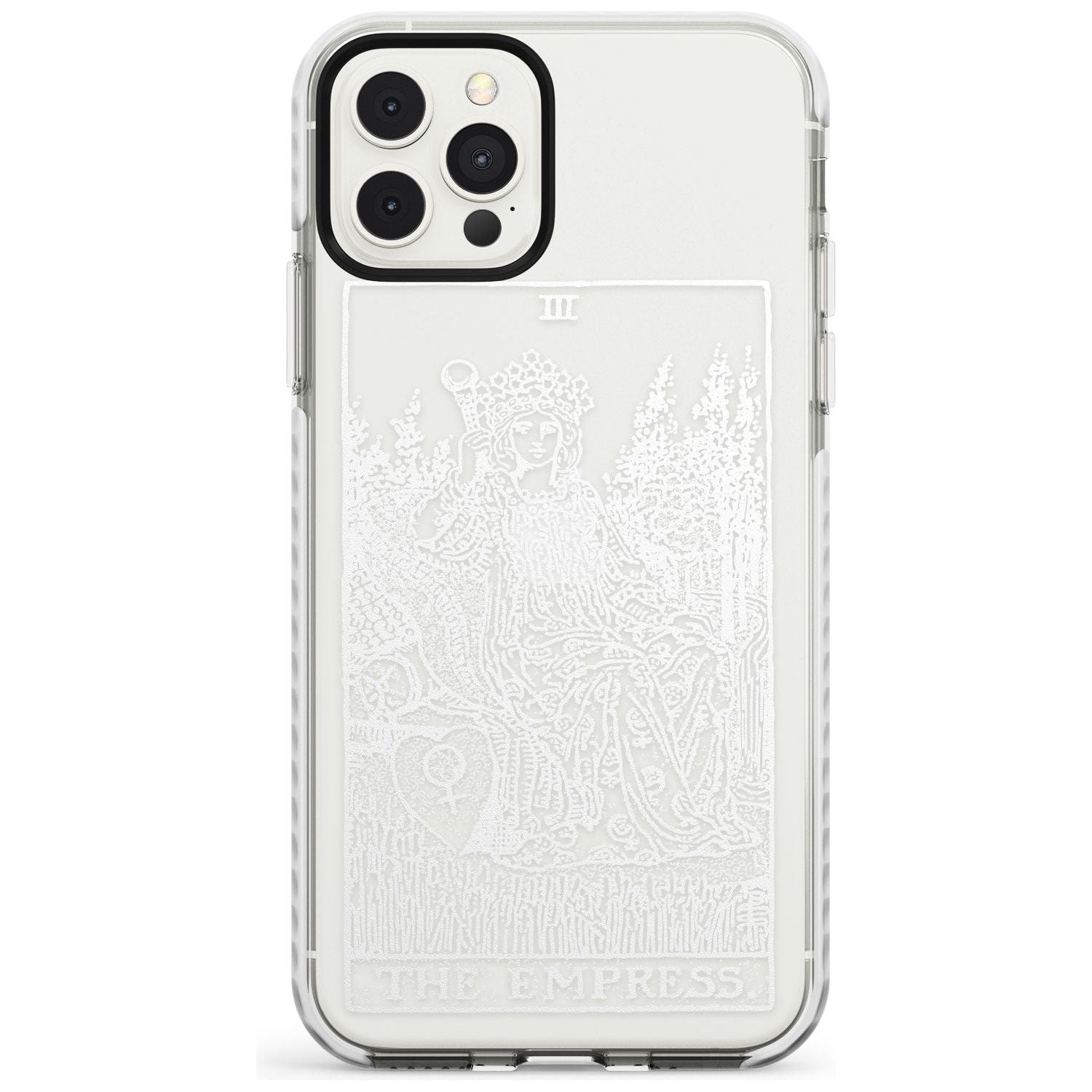 The Empress Tarot Card - White Transparent Slim TPU Phone Case for iPhone 11 Pro Max