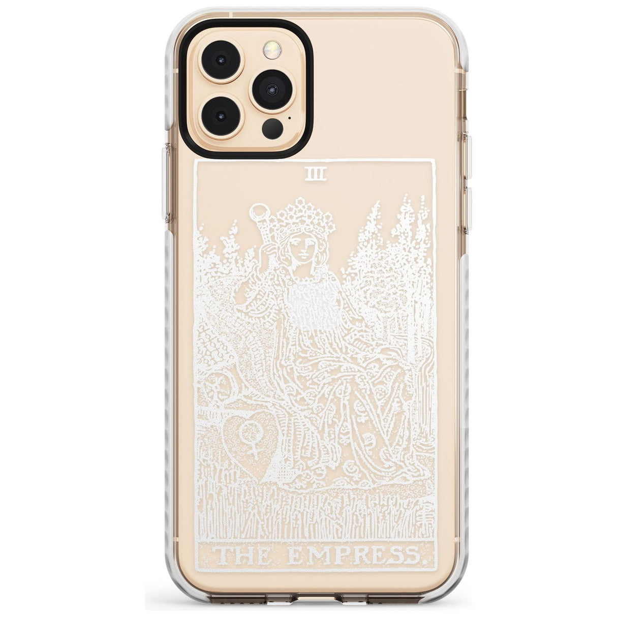 The Empress Tarot Card - White Transparent Slim TPU Phone Case for iPhone 11 Pro Max