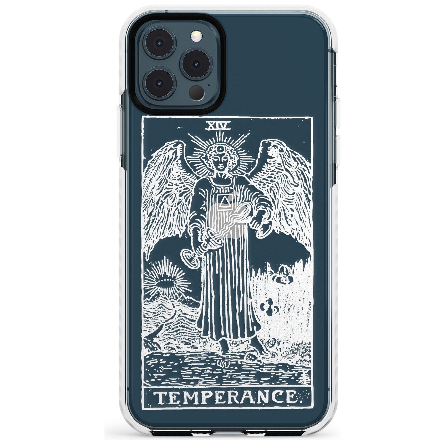 Temperance Tarot Card - White Transparent Slim TPU Phone Case for iPhone 11 Pro Max