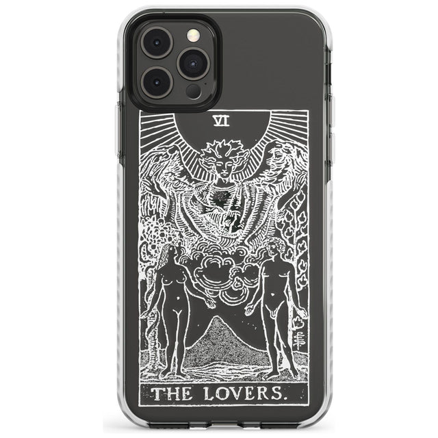 The Lovers Tarot Card - White Transparent Slim TPU Phone Case for iPhone 11 Pro Max