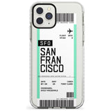 San Francisco Boarding Pass iPhone Case  Impact Case Custom Phone Case - Case Warehouse