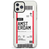 Amsterdam Boarding Pass iPhone Case  Impact Case Custom Phone Case - Case Warehouse