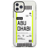 Abu Dhabi Boarding Pass iPhone Case  Impact Case Custom Phone Case - Case Warehouse