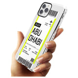 Abu Dhabi Boarding Pass iPhone Case   Custom Phone Case - Case Warehouse