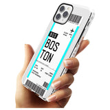 Boston Boarding Pass iPhone Case   Custom Phone Case - Case Warehouse