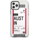 Austin Boarding Pass iPhone Case  Impact Case Custom Phone Case - Case Warehouse