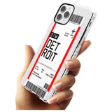 Detroit Boarding Pass iPhone Case   Custom Phone Case - Case Warehouse