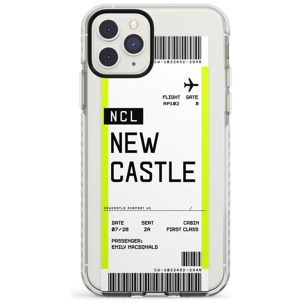 Newcastle Boarding Pass  Impact Case Custom Phone Case - Case Warehouse