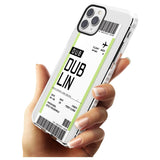 Dublin Boarding Pass iPhone Case   Custom Phone Case - Case Warehouse