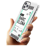 Barcelona Boarding Pass iPhone Case   Custom Phone Case - Case Warehouse