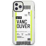 Vancouver Boarding Pass iPhone Case  Impact Case Custom Phone Case - Case Warehouse