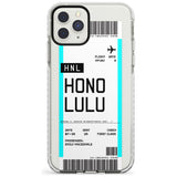 Honolulu Boarding Pass iPhone Case  Impact Case Custom Phone Case - Case Warehouse