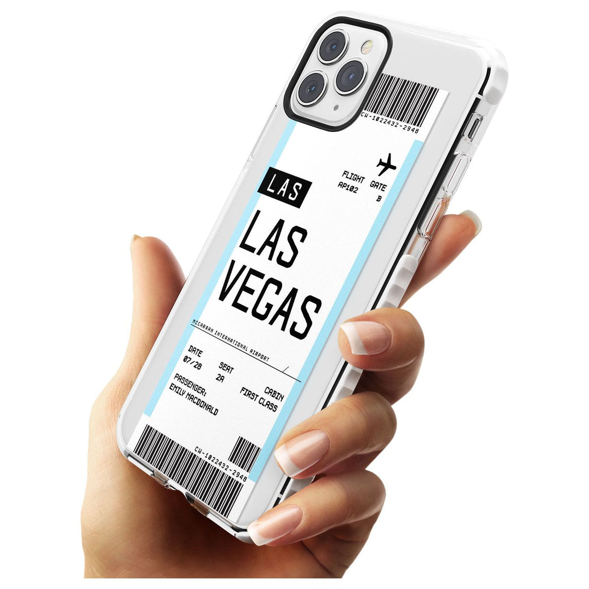 Las Vegas Boarding Pass iPhone Case   Custom Phone Case - Case Warehouse