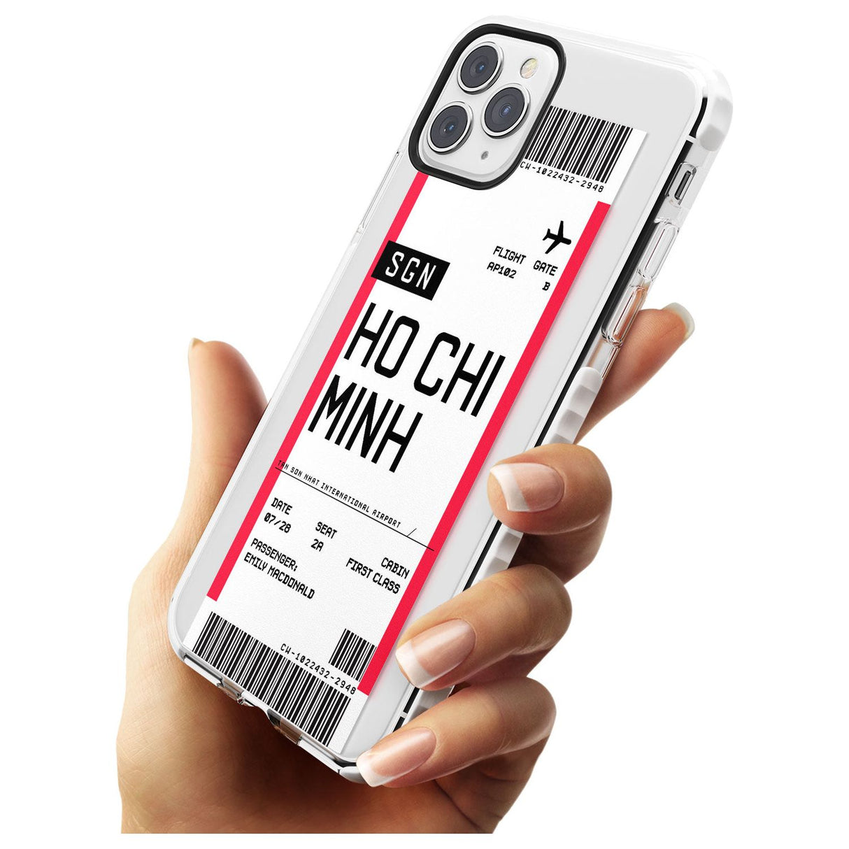 Ho Chi Minh City Boarding Pass iPhone Case   Custom Phone Case - Case Warehouse