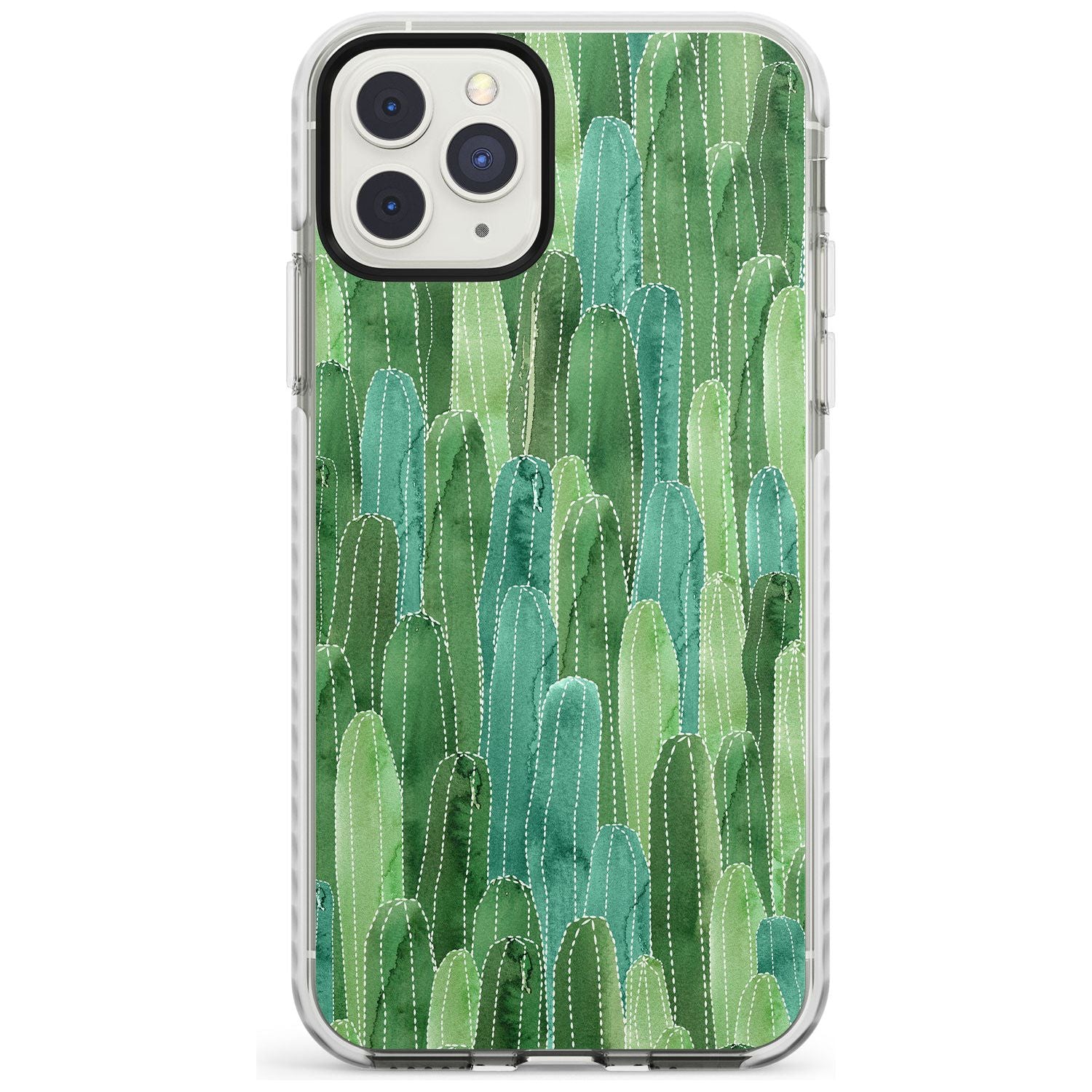 Skinny Cacti Pattern Design Impact Phone Case for iPhone 11 Pro Max