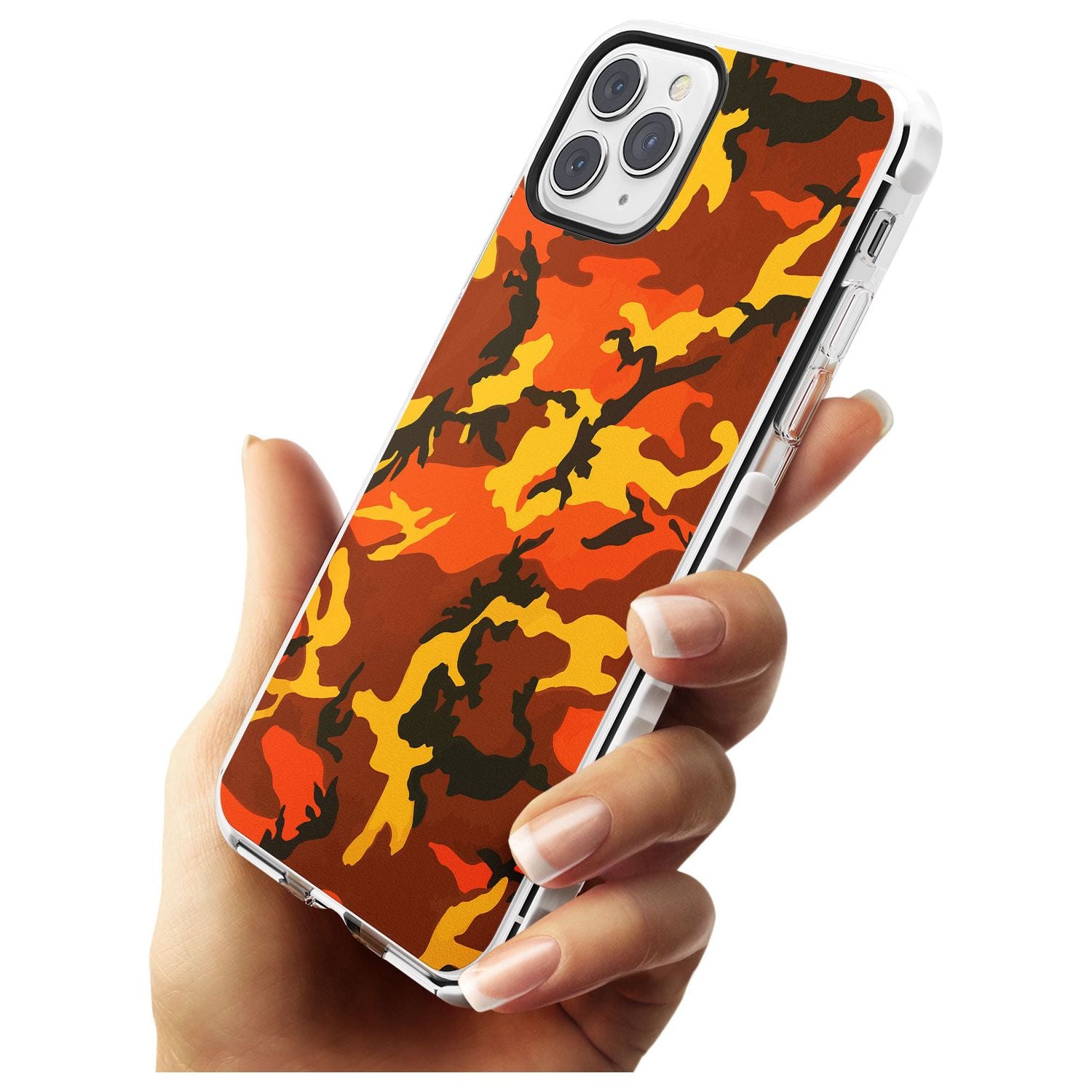 Orange Camo Impact Phone Case for iPhone 11 Pro Max