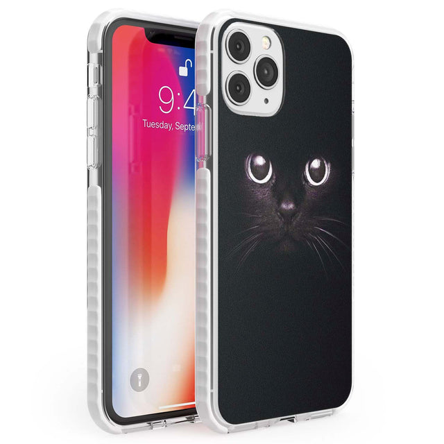 Black Cat Phone Case iPhone 11 Pro Max / Impact Case,iPhone 11 Pro / Impact Case,iPhone 12 Pro / Impact Case,iPhone 12 Pro Max / Impact Case Blanc Space