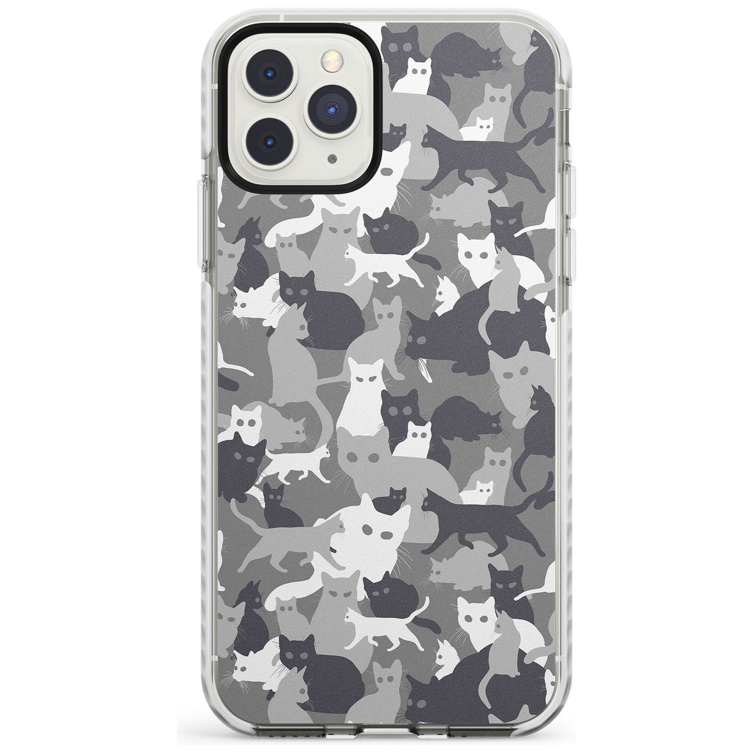 Dark Grey Cat Camouflage Pattern iPhone Case  Impact Case Phone Case - Case Warehouse