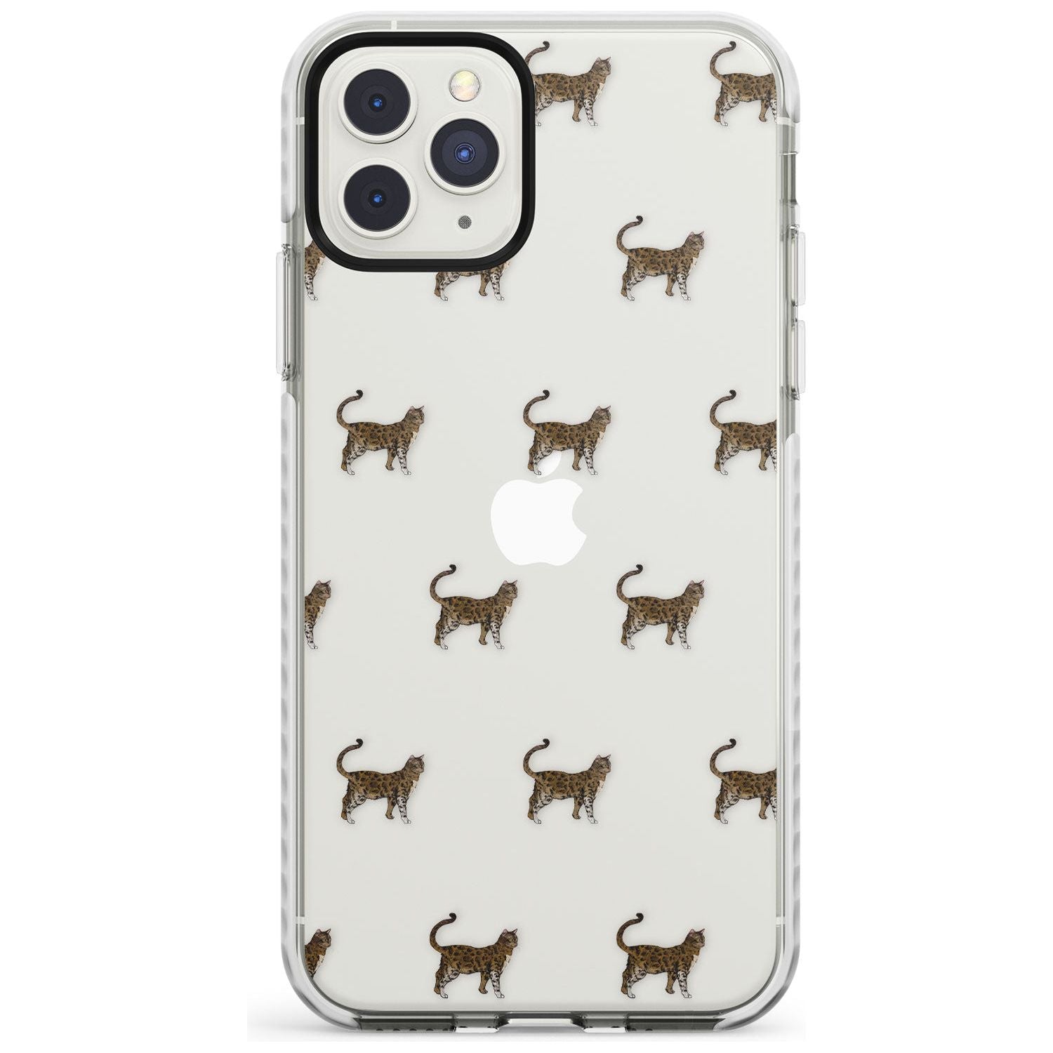 Bengal Cat Pattern Impact Phone Case for iPhone 11 Pro Max