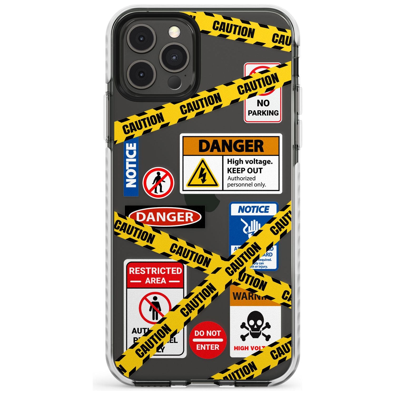CAUTION Slim TPU Phone Case for iPhone 11 Pro Max