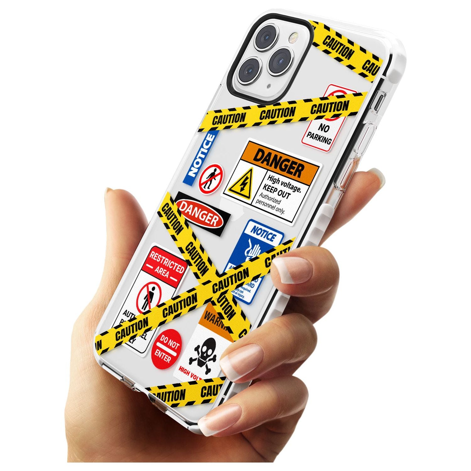CAUTION Slim TPU Phone Case for iPhone 11 Pro Max