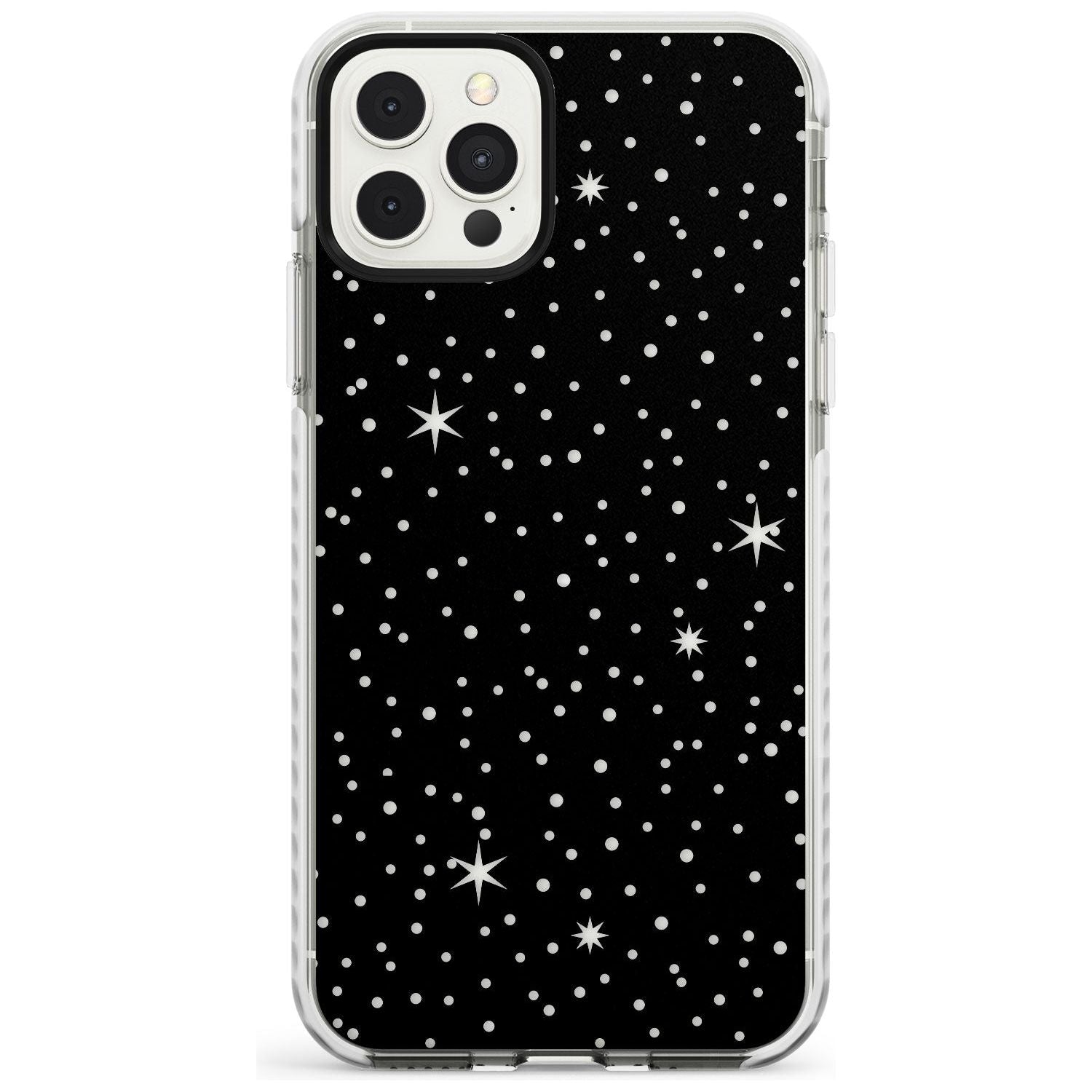 Celestial  Cut-Out Stars Phone Case iPhone 11 Pro Max / Impact Case,iPhone 11 Pro / Impact Case,iPhone 12 Pro / Impact Case,iPhone 12 Pro Max / Impact Case Blanc Space