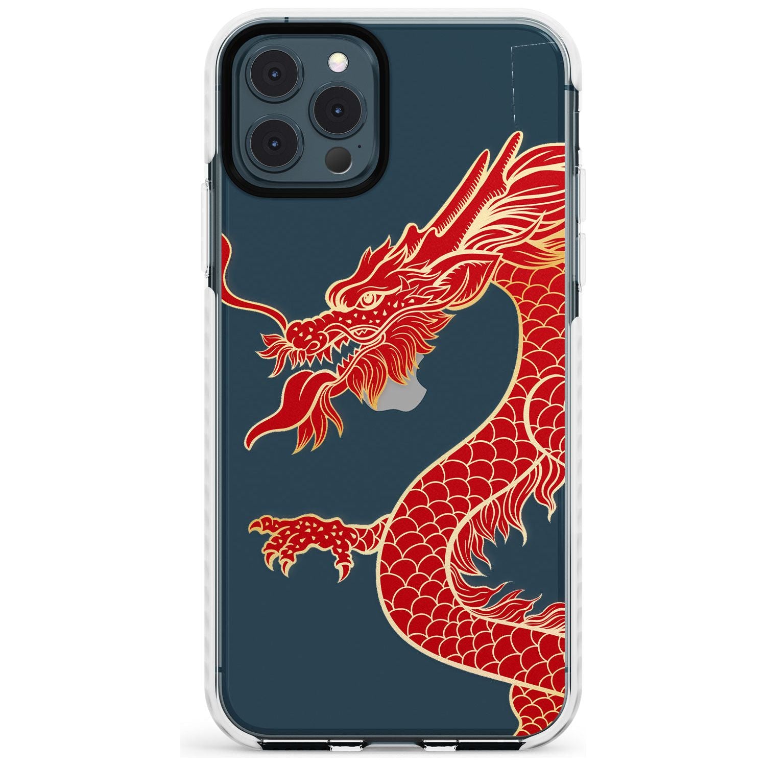 Large Black Dragon Impact Phone Case for iPhone 11 Pro Max