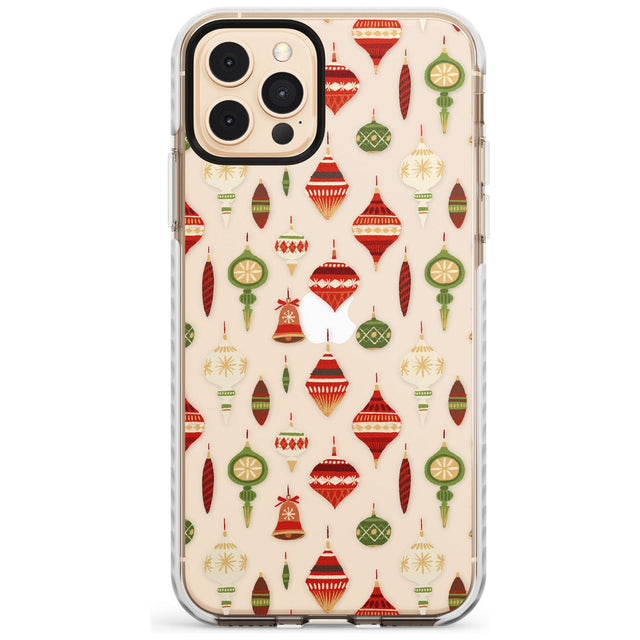 Christmas Baubles Pattern Impact Phone Case for iPhone 11 Pro Max