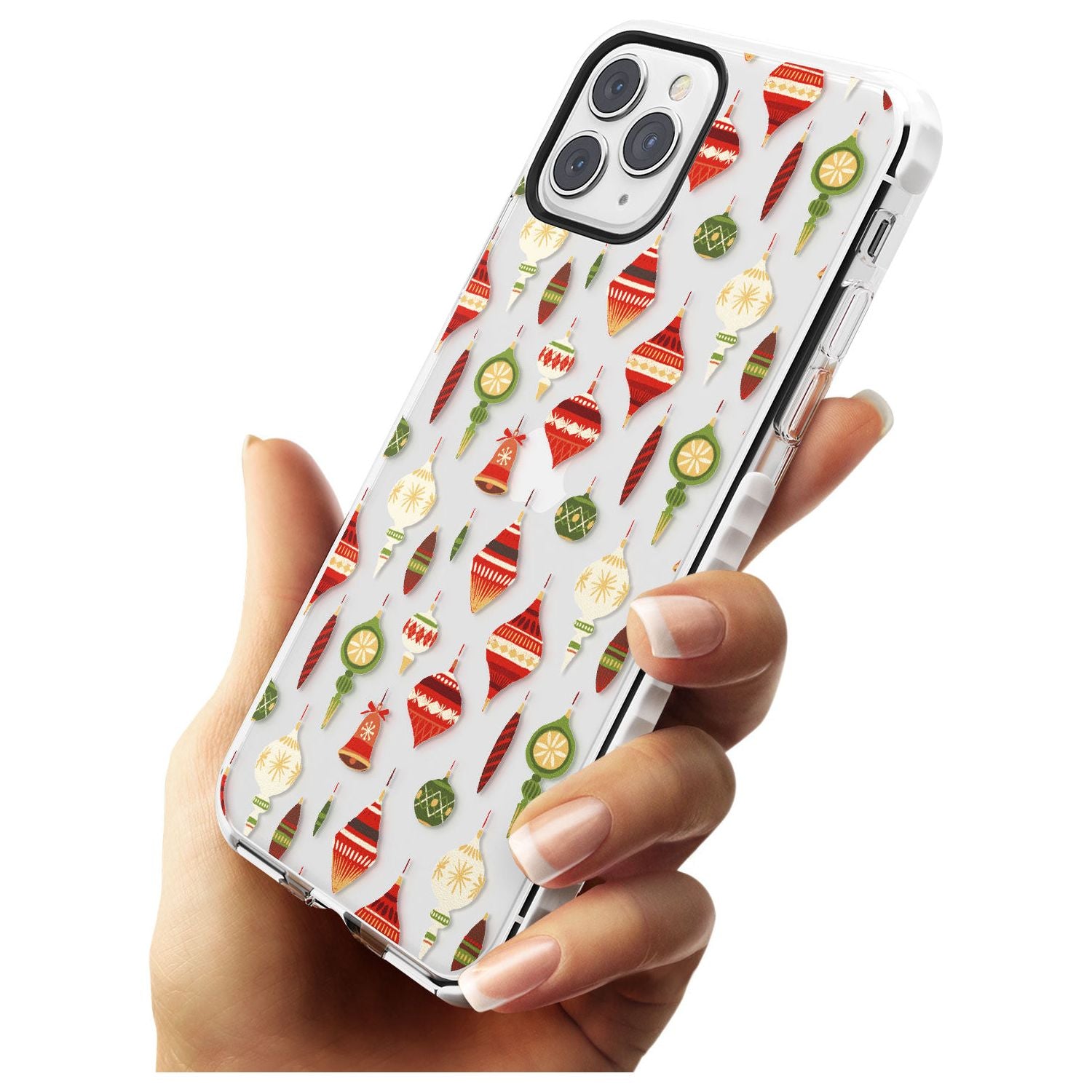 Christmas Baubles Pattern Impact Phone Case for iPhone 11 Pro Max