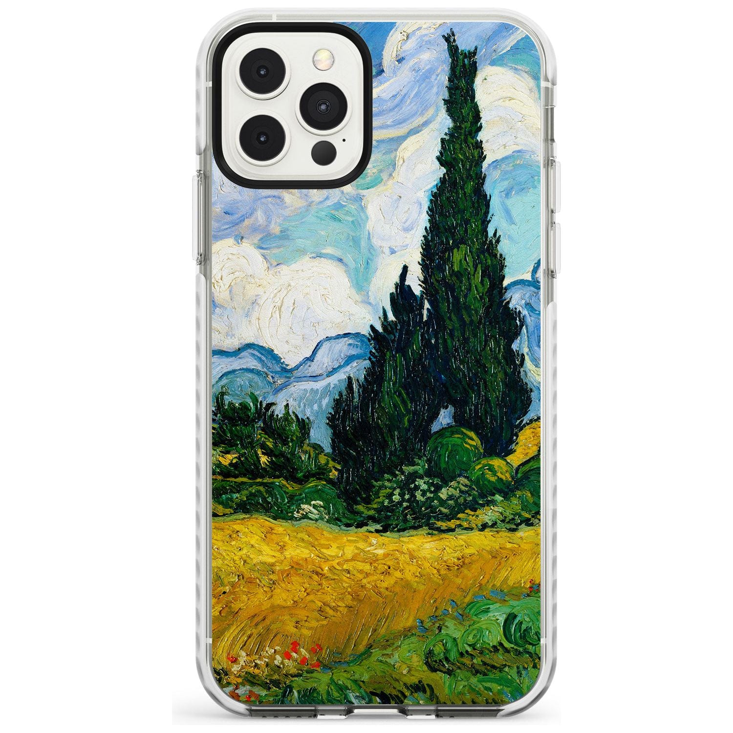 Wheat Field with Cypresses by Vincent Van Gogh Slim TPU Phone Case for iPhone 11 Pro Max