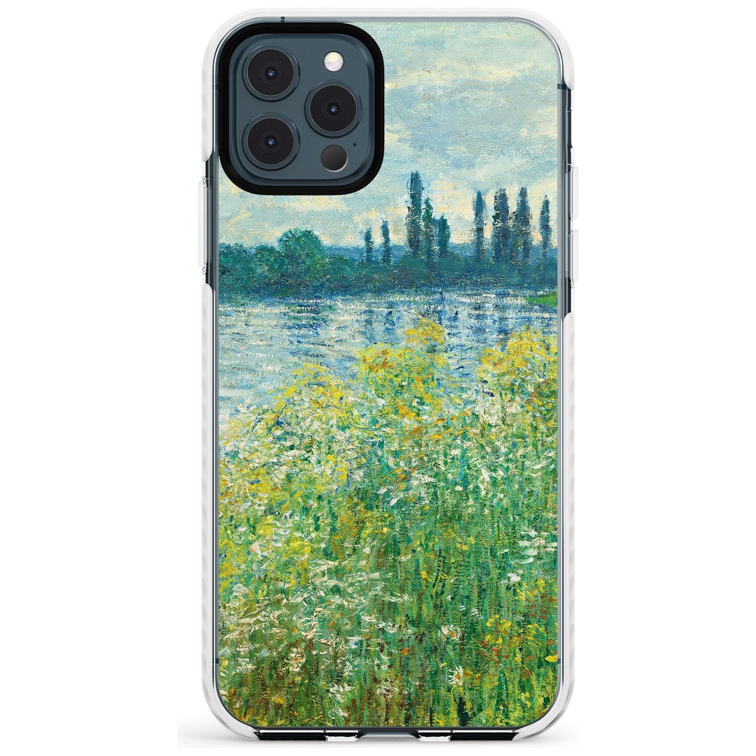 Banks of the Seine by Claude Monet Slim TPU Phone Case for iPhone 11 Pro Max