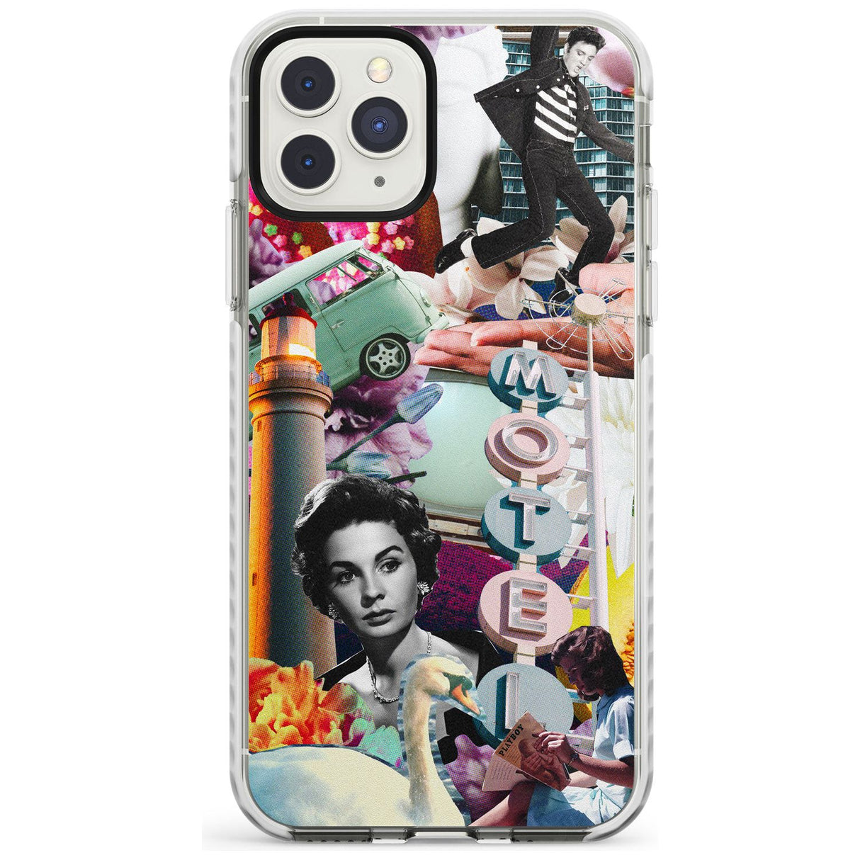 Vintage Collage: Retro Motel Impact Phone Case for iPhone 11 Pro Max