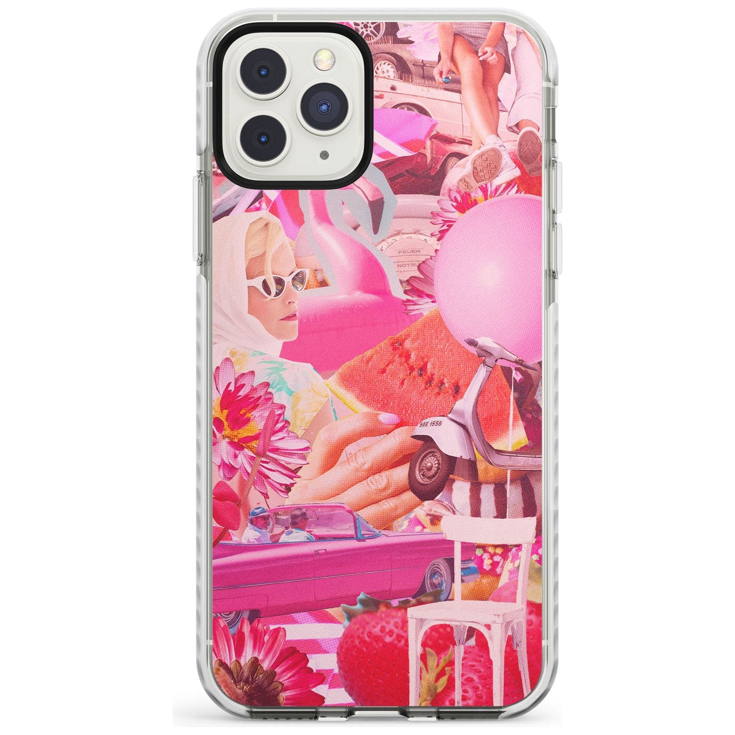 Vintage Collage: Pink Glamour Impact Phone Case for iPhone 11 Pro Max