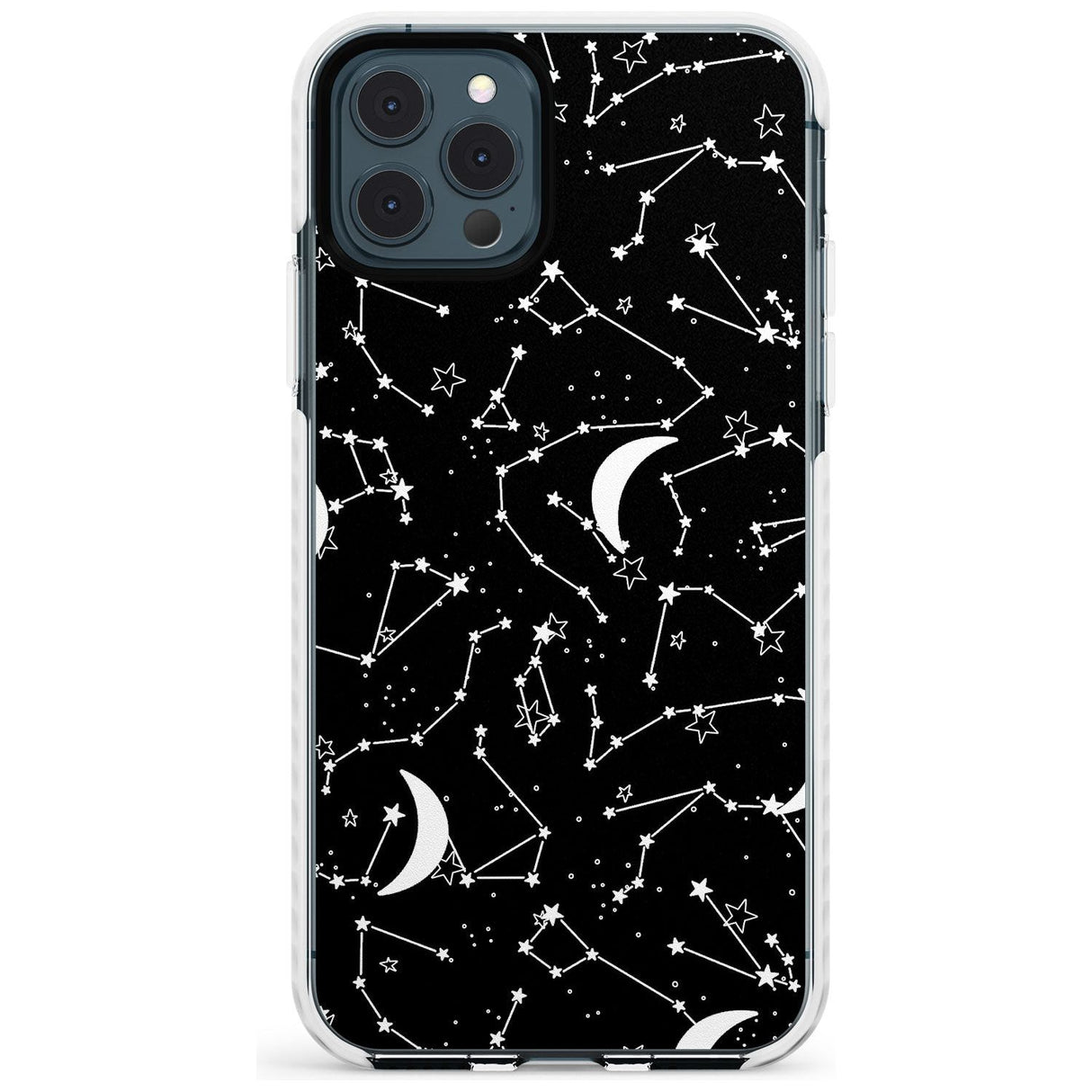 White Constellations on Black Slim TPU Phone Case for iPhone 11 Pro Max