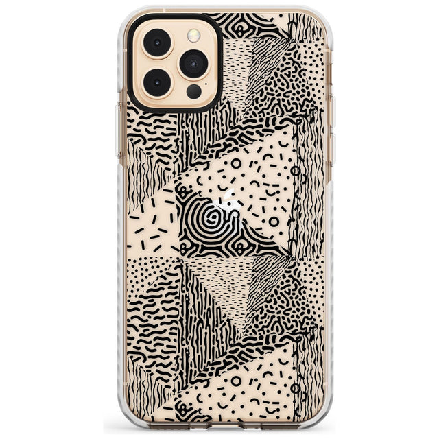 Pattern Mashup (Black) Slim TPU Phone Case for iPhone 11 Pro Max