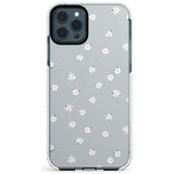 Painted Daises - Blue-Grey Cute Floral Design Slim TPU Phone Case for iPhone 11 Pro Max