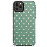 Daisy Pattern - Teal Cute Floral Daisy Design Slim TPU Phone Case for iPhone 11 Pro Max