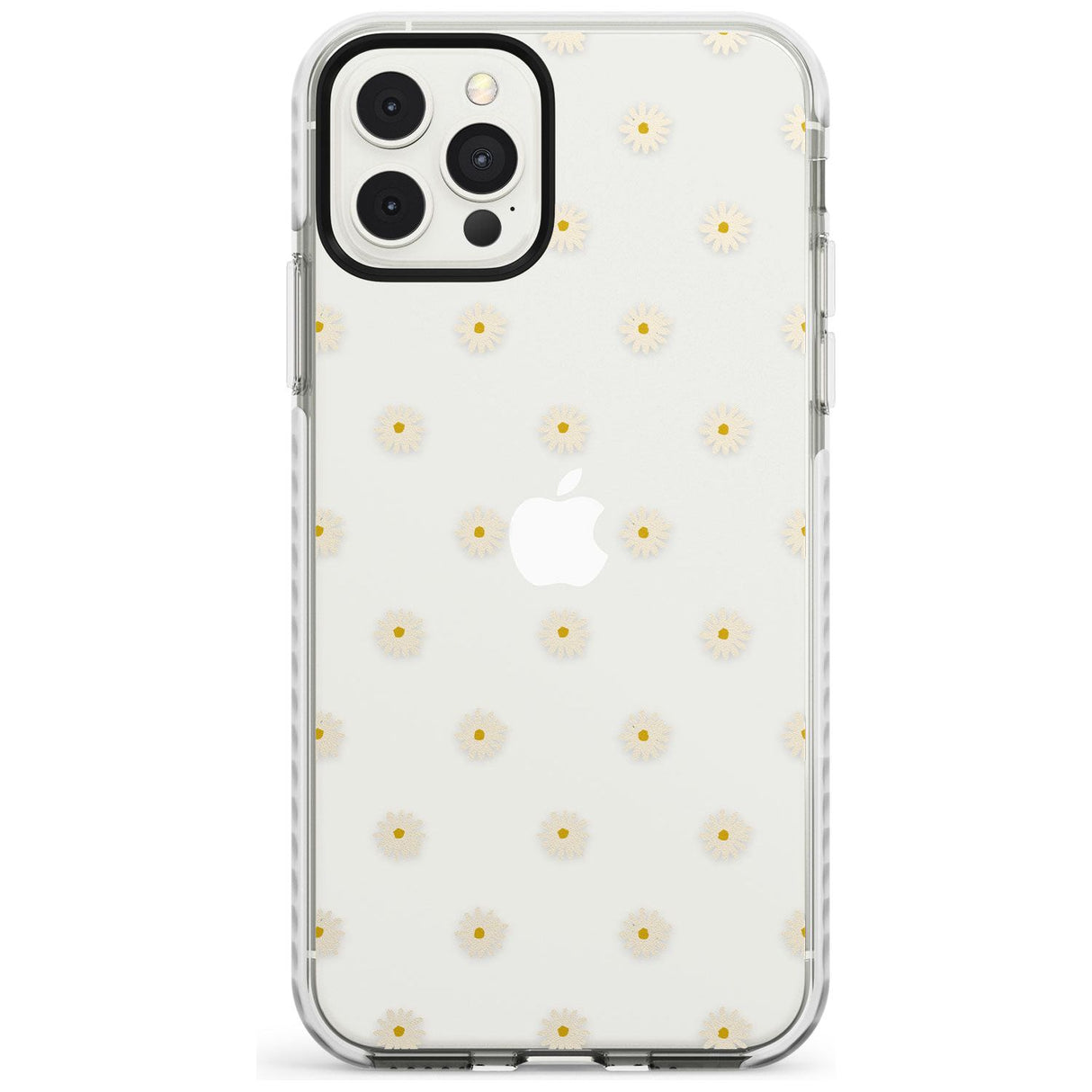 Daisy Pattern - Clear  Cute Floral Design Slim TPU Phone Case for iPhone 11 Pro Max