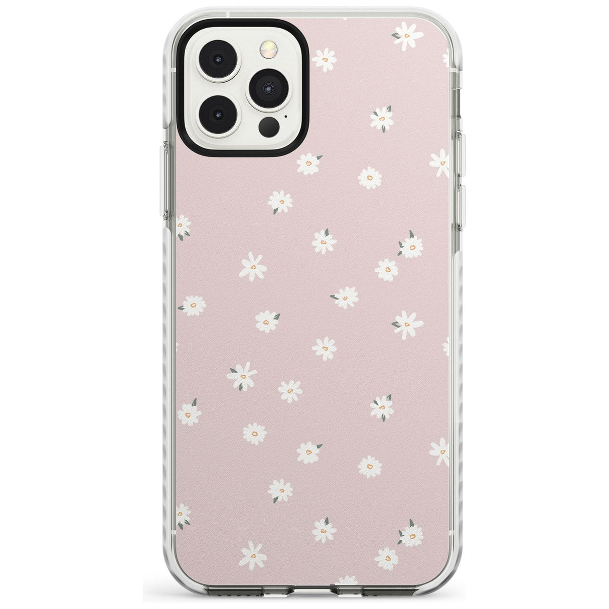 Painted Daises on Pink - Cute Floral Daisy Design Slim TPU Phone Case for iPhone 11 Pro Max