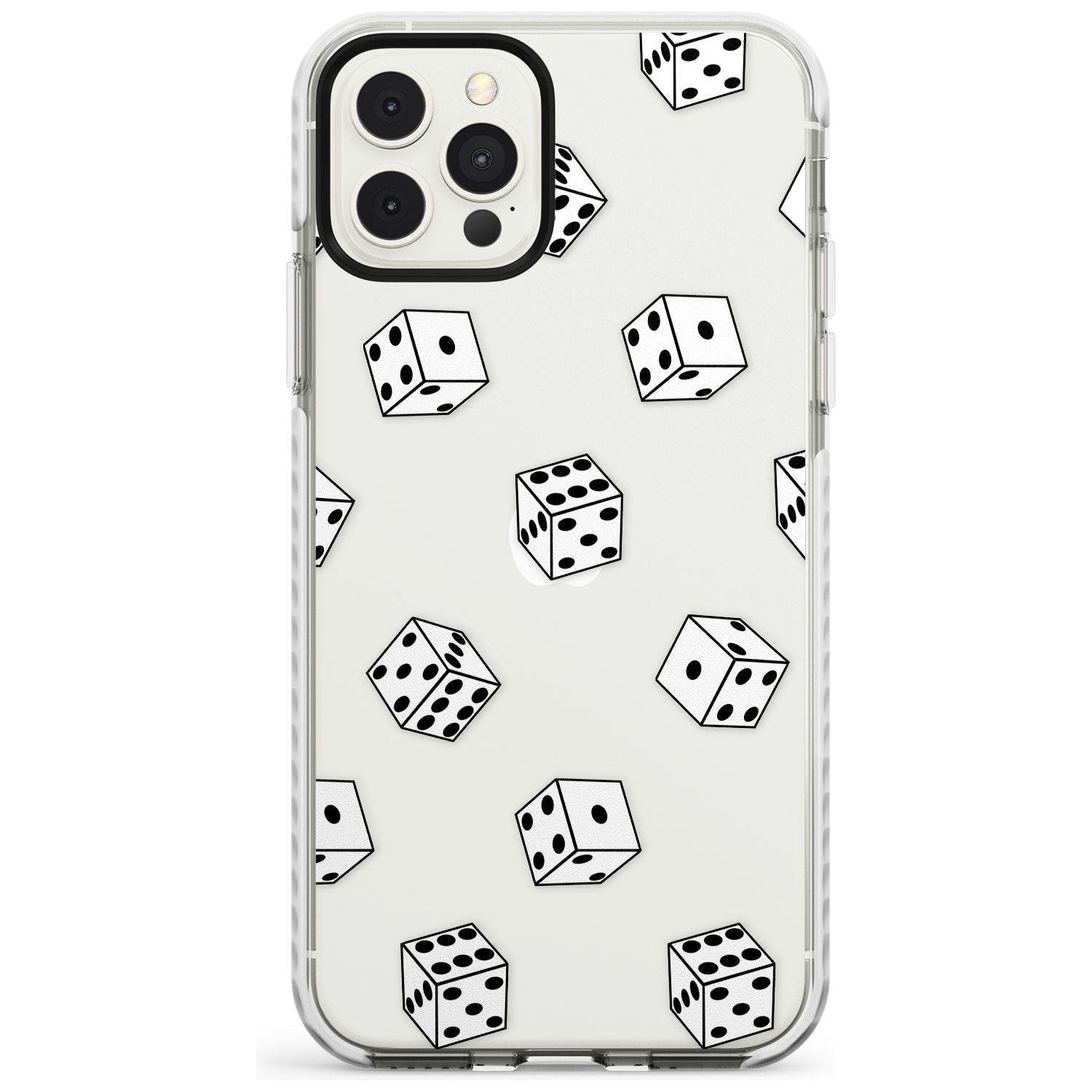 Clear Dice Pattern Impact Phone Case for iPhone 11 Pro Max