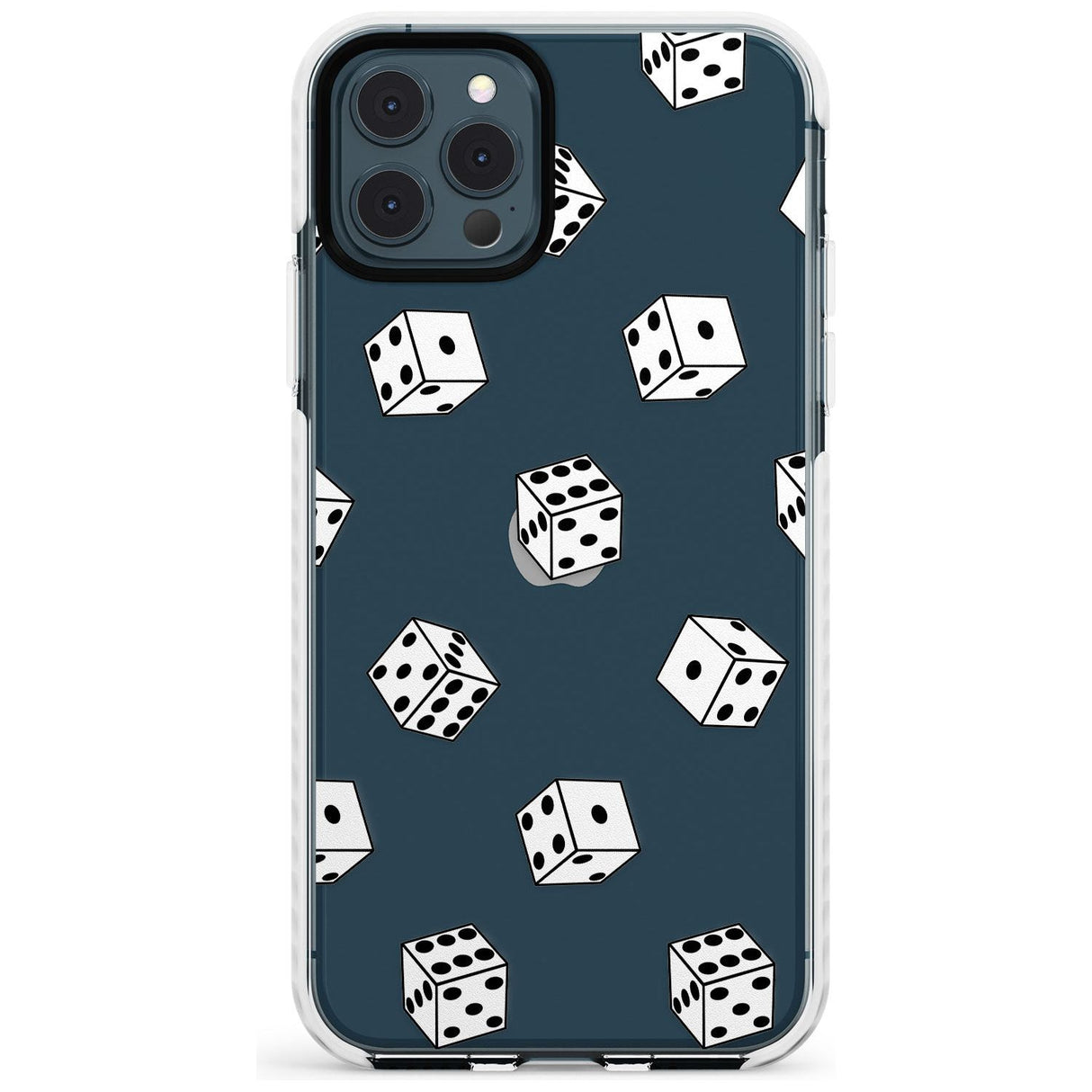 Clear Dice Pattern Impact Phone Case for iPhone 11 Pro Max