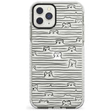 Dog Line Art - Black Impact Phone Case for iPhone 11 Pro Max